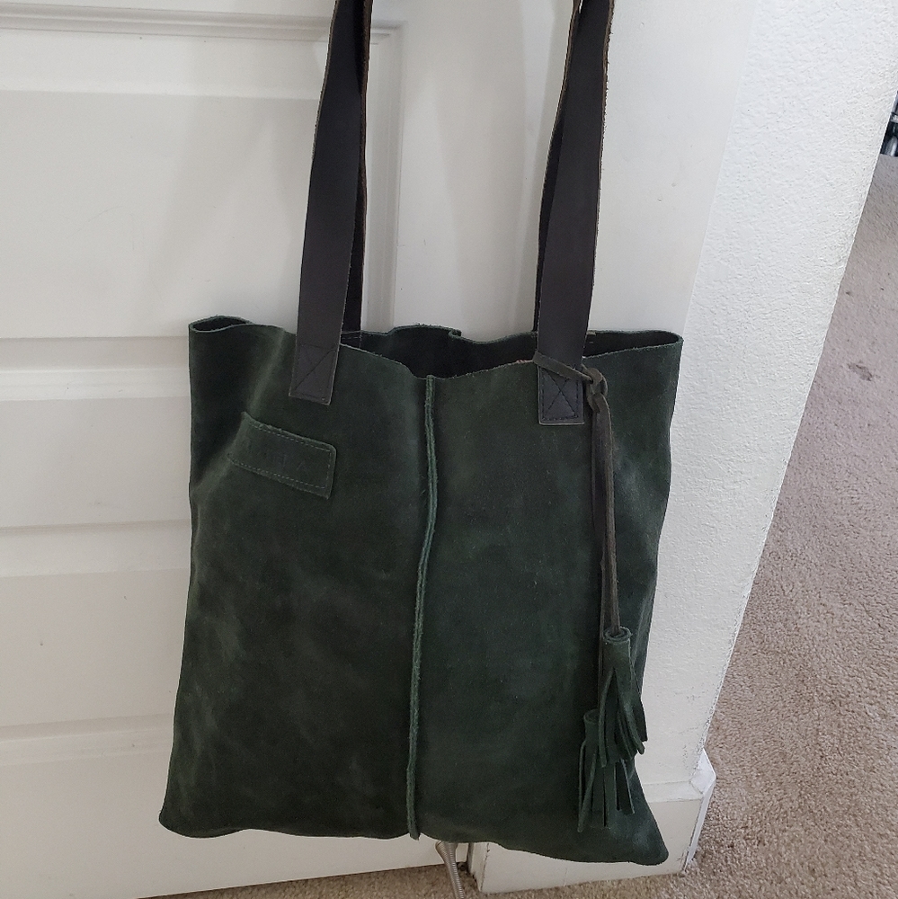 Cartera Genuine Suede  Leather Bag.